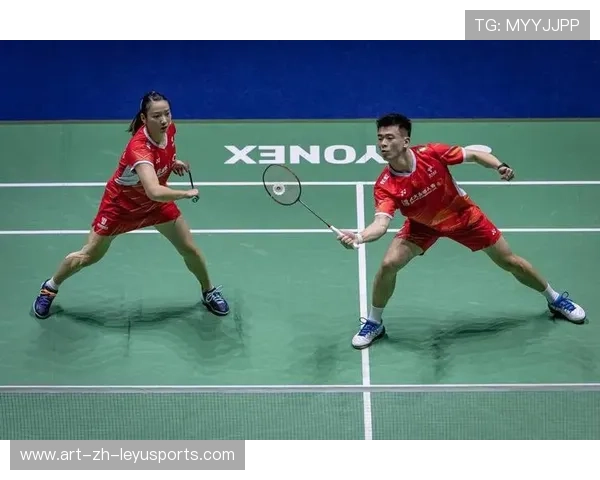 羽毛球正面贴网扑杀吓到全场观众